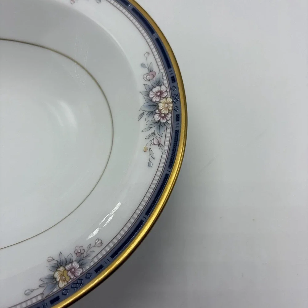 Noritake Ontario 3763 Oval Vegetable Serving Bowl Blue 10